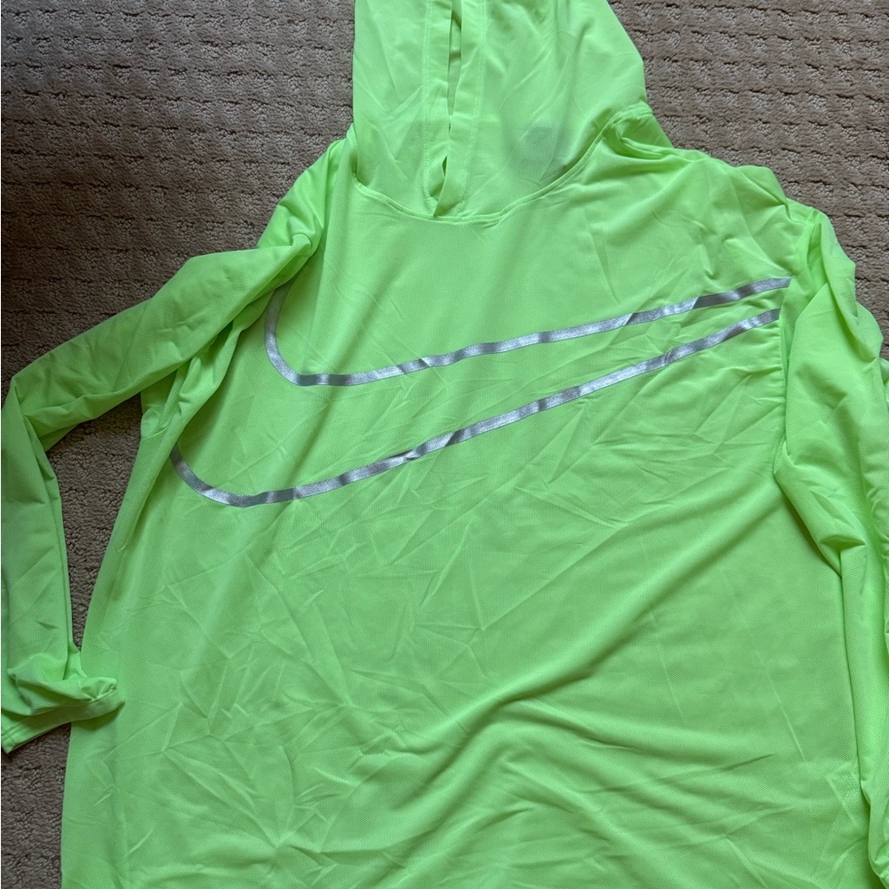 Nike Neon Green Hooded Jacket